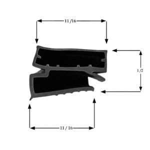 Gasket 23 1/4" x 29 1/2" Compatible With Traulsen SVC-43493-00 Replacement Door Gasket