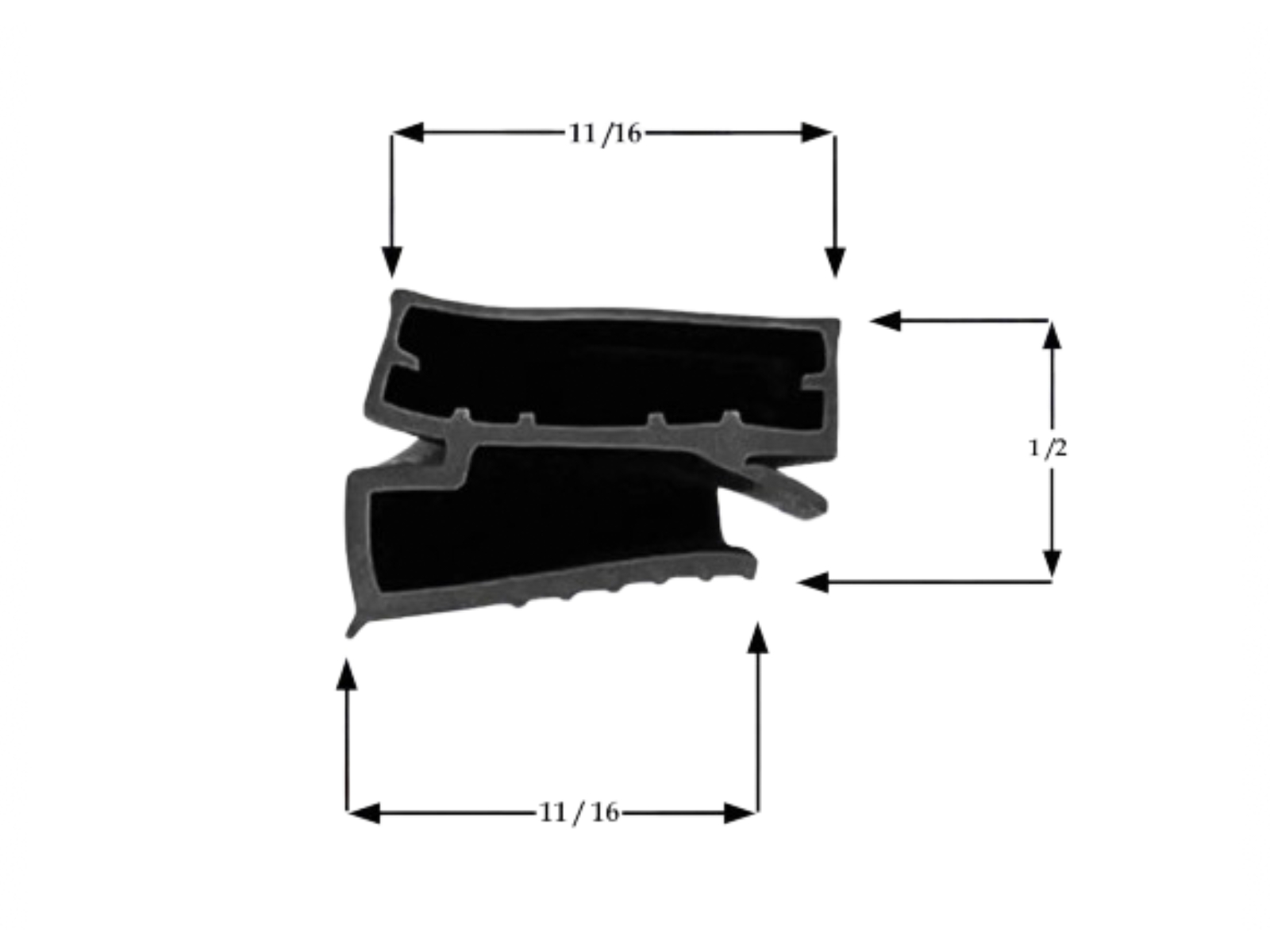 Gasket 23 1/4" x 29 1/2" Compatible With Traulsen SVC-43493-00 Replacement Door Gasket