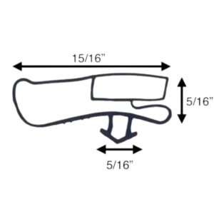 Gasket 21" x 33 1/4" Compatible With CDS 10065-016 Replacement Door Gasket