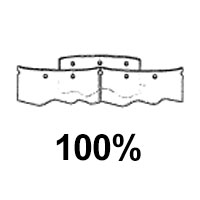 100% Overlapped