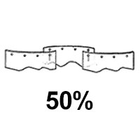 50% Overlapped