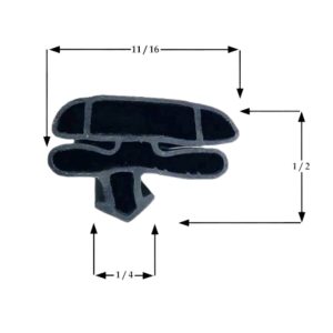 Gasket 25 1/4" x 59 1/4" Compatible With VICTORY 50557001 Replacement Door Gasket