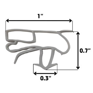Danby DFF9102BLP Replacement Door Gasket 23" x 37 1/2" , RF-27