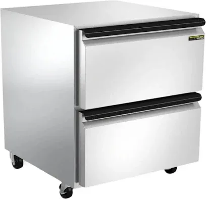 Silver King two-drawer undercounter refrigerator