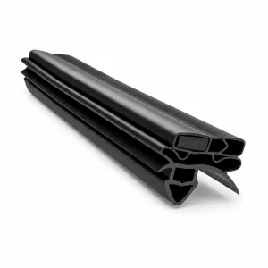 RF-21 black magnetic refrigeration gasket profile in 3D with flexible magnet inside the top channel